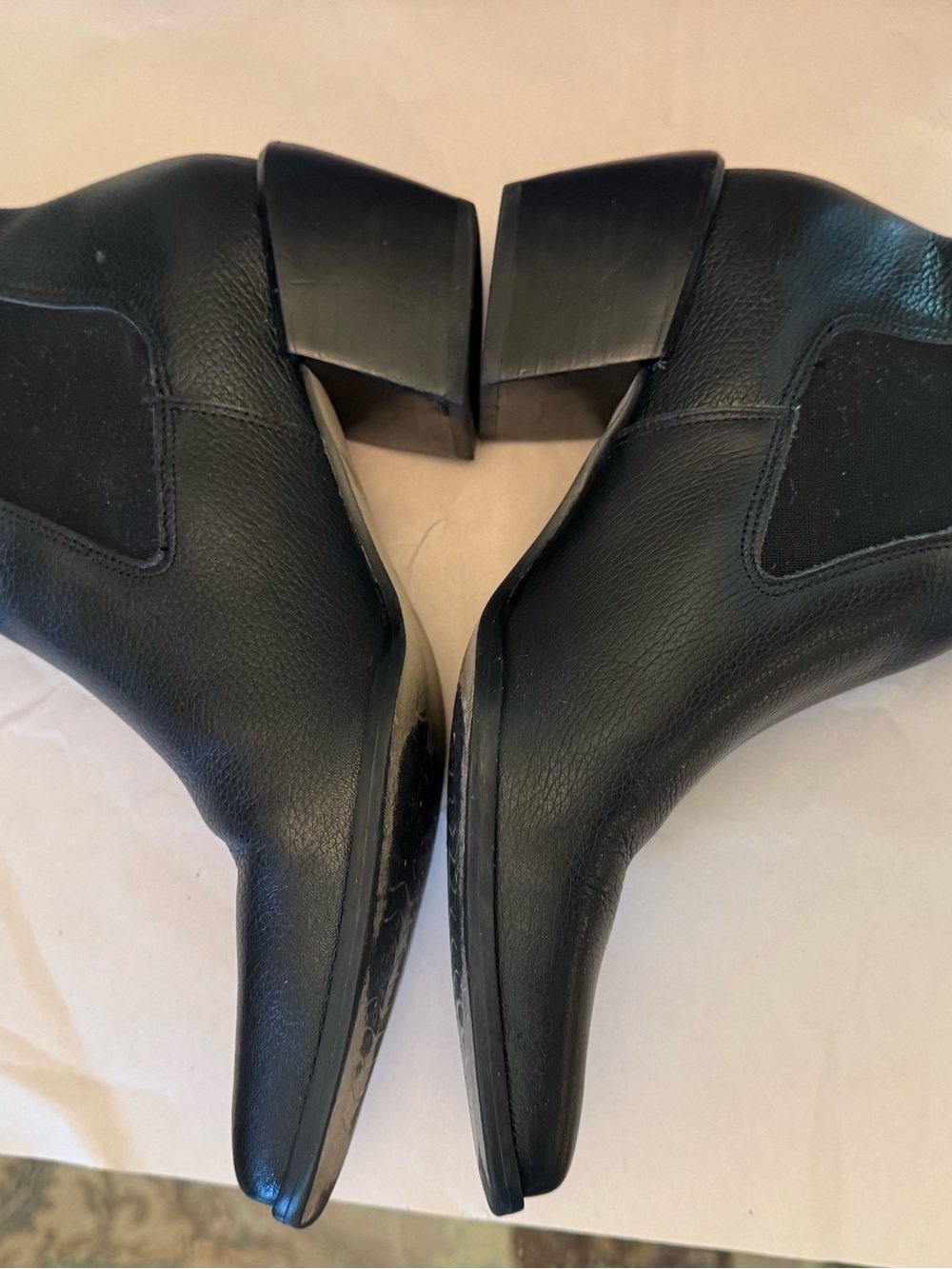 George Chelsea Matisse Classic Black Leather Women's Ankle Boots 7.5 Size - Picture 3 of 13